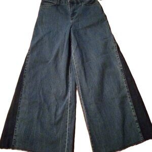 C WONDER by CHRISTIAN SIRIANO Wide Leg Godet Denim Jeans 6P 6 P S
